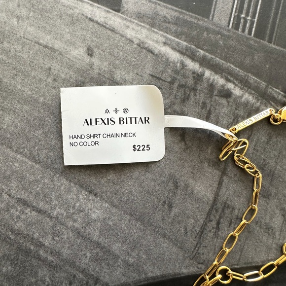 Alexis Bittar Hand charm holder chain necklace NWT - Picture 5 of 5